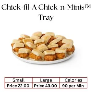 Chick fil a minis tray