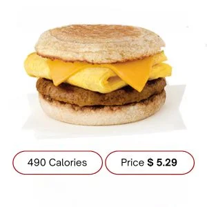 Sausage, Egg & Cheese Muffin