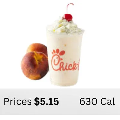 Chick-fil A Peach Milkshake