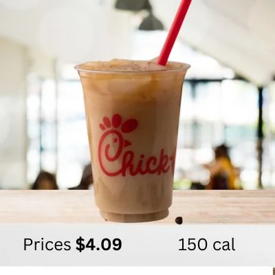 chick fil a Vanilla Iced Coffe