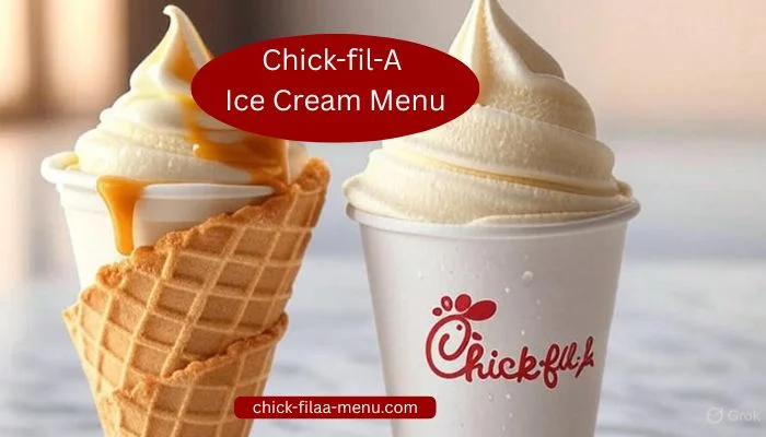 chick fila ice cream menu
